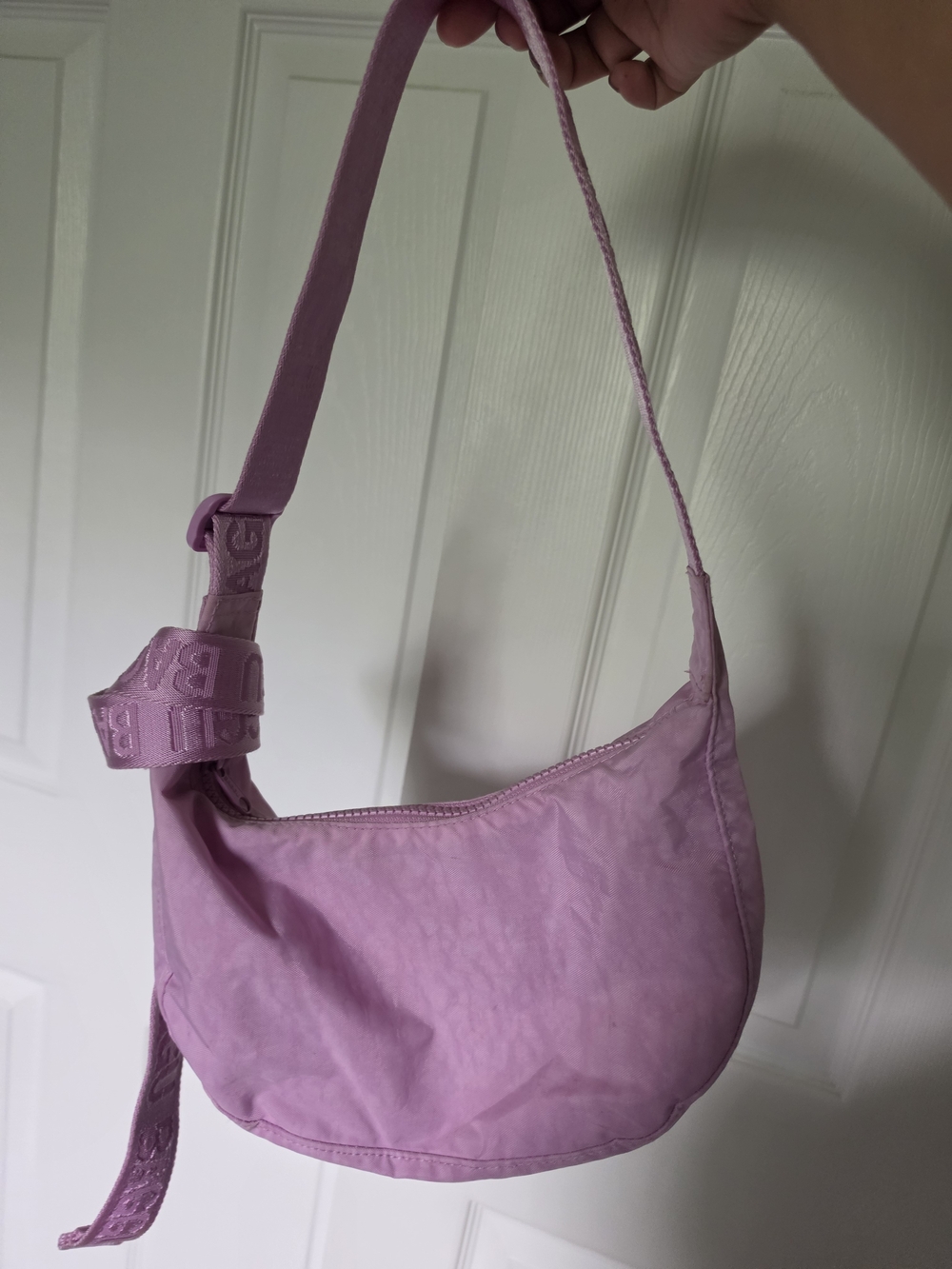 Baggu Small Nylon Crescent Bag Peony